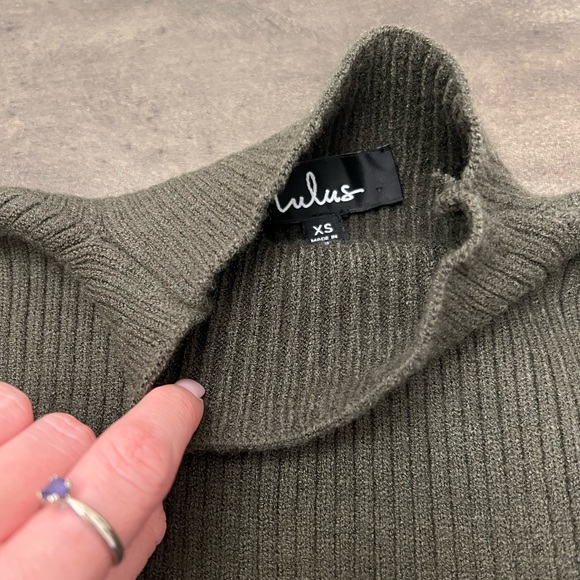 Lulus Green XS Soft Sweater - Picture 3 of 4